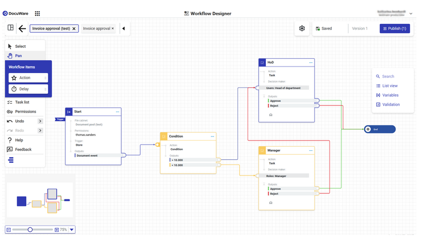 DocuWare Workflow Designer
